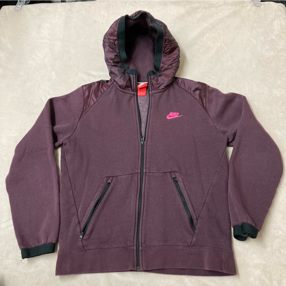 Nike Women's Burgundy Bomber Jacket